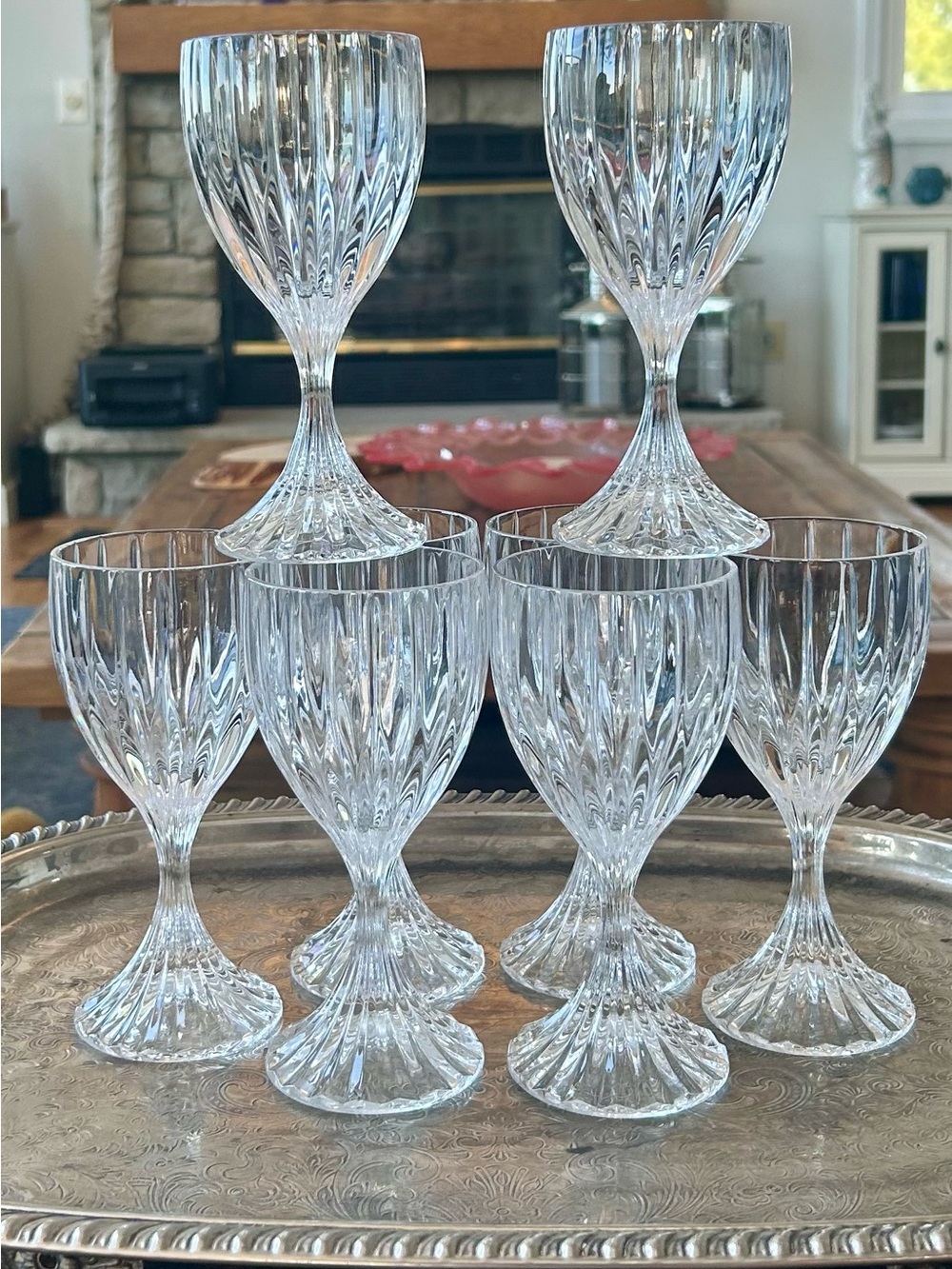 Mikasa Park Lane Crystal Wine Goblets - Set of 8